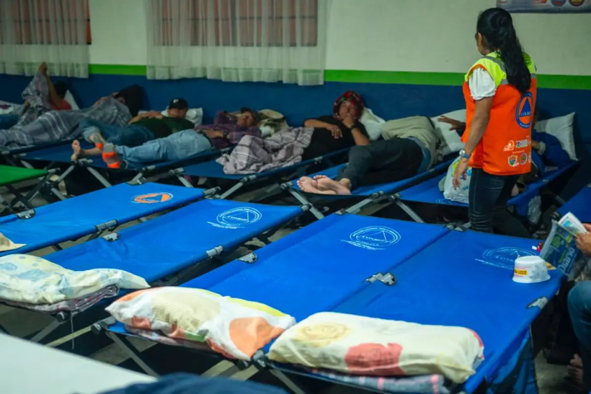 Por las bajas temperaturas, Conred mantiene siete albergues habilitados en el país., Conred.