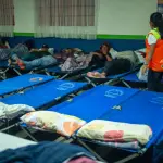 Por las bajas temperaturas, Conred mantiene siete albergues habilitados en el país. ,Conred.