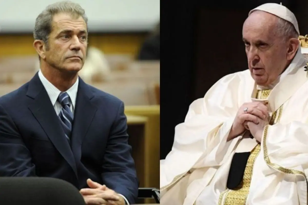 Mel Gibson / Papa Francisco, Redes sociales