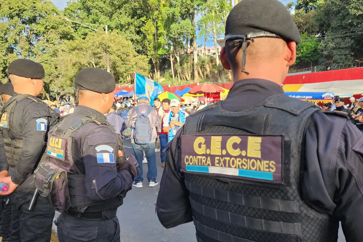 Operativo de la PNC en los alrededores de El Trébol., PNC.