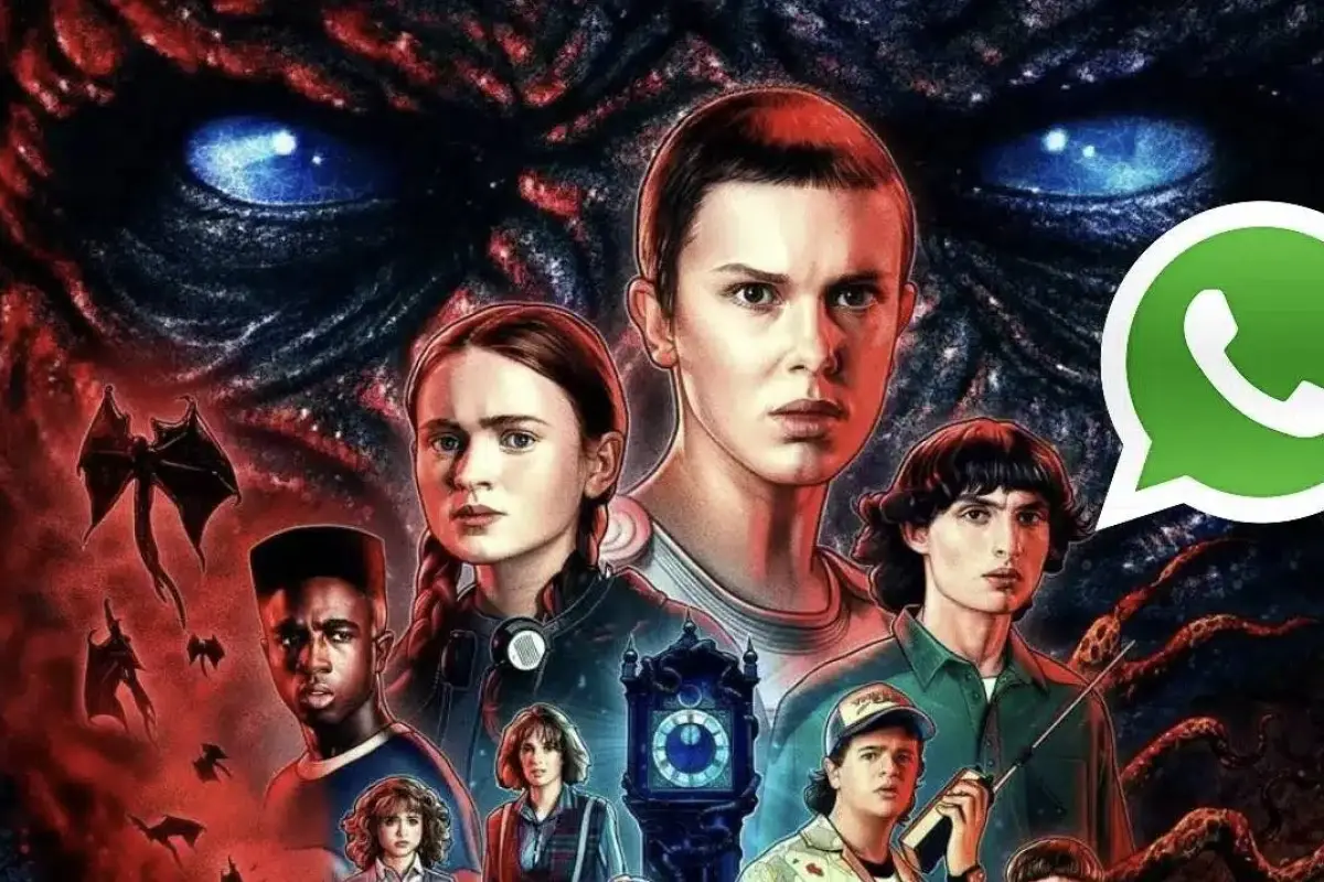 Activa el modo Stranger Things en WhatsApp., Redes sociales.