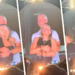Kristin Cabot en kiss cam de Coldplay ,Captura de pantalla