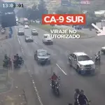 Así quedó registrado en video. ,Captura de pantalla video de Facebook.