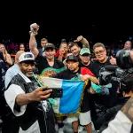 Lester Martínez celebra su victoria ante Immanuwel Aleem - ProBox TV