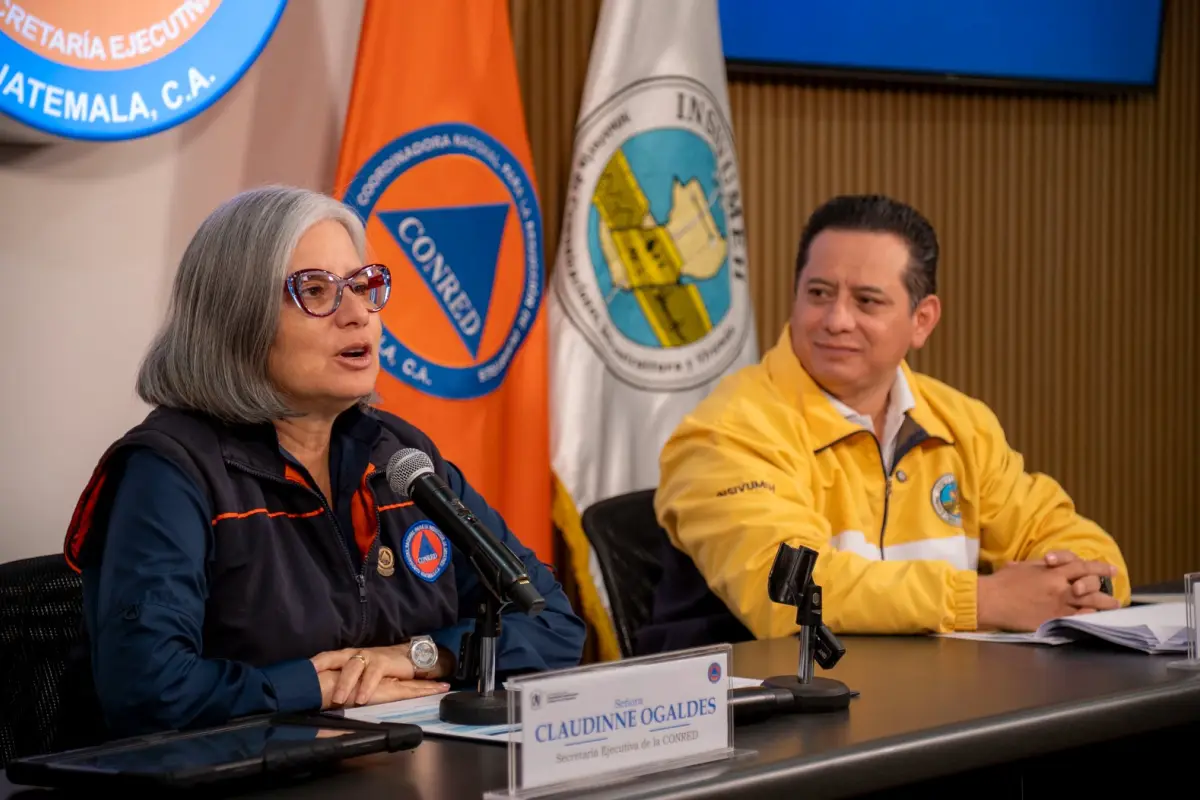 Autoridades de la Conred y el Insivumeh brindan detalles sobre la época de lluvias en conferencia de prensa el martes, 5 de mayo de 2026., Conred