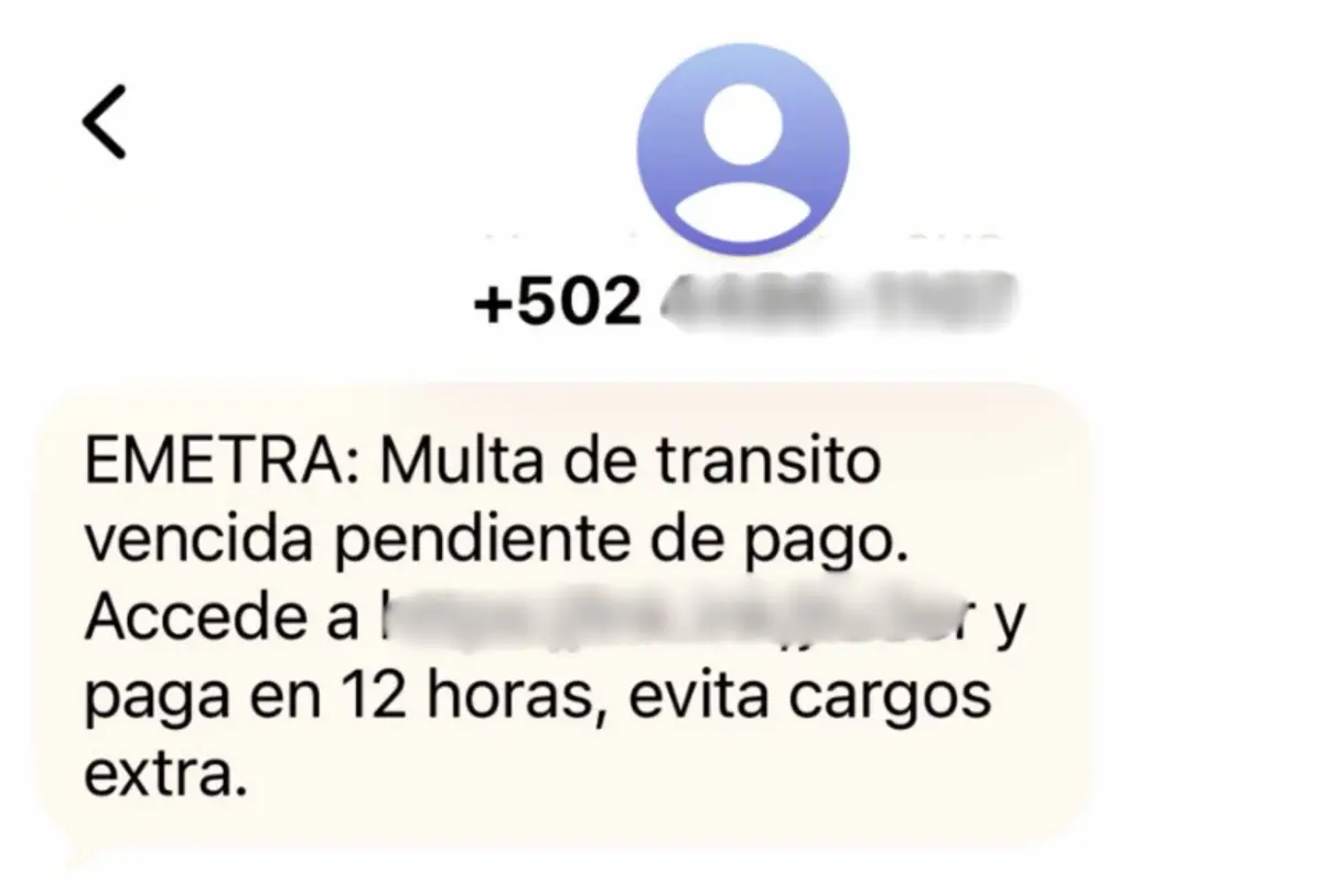 EMETRA alerta por mensajes falsos sobre multas de tránsito que buscan engañar a conductores., Redes sociales.