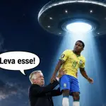 Una supuesta invasión alienígena en el Brasil-Escocia desata memes. ,Redes sociales. 