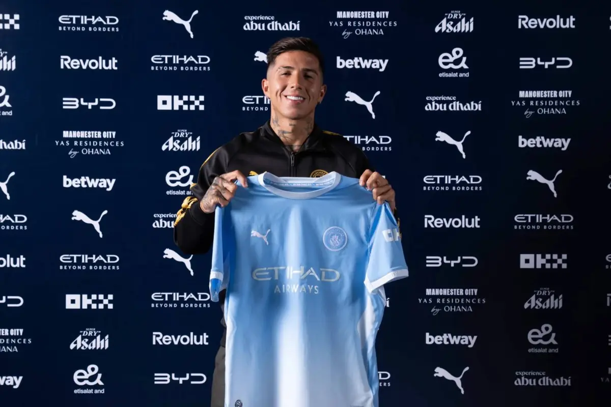 Enzo Fernández es nuevo jugador del Manchester City - Manchester City