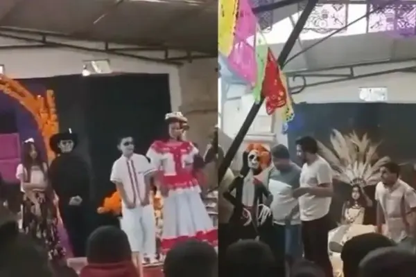 Niña sufre graves quemaduras al incendiarse su disfraz de catrina  ,Captura de pantalla